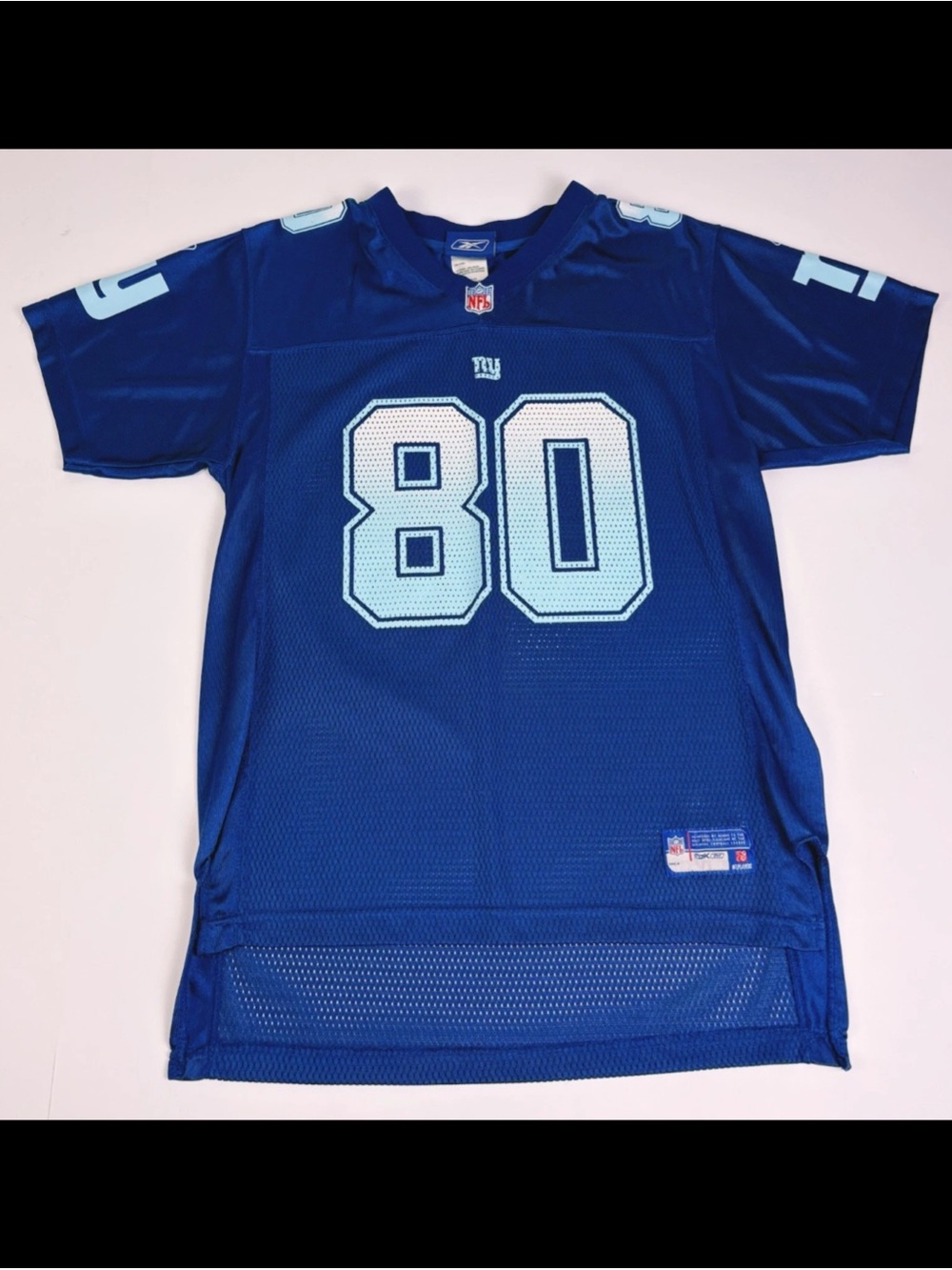 Jeremy Shockey #80 NY Giants Reebok NFL Jersey Youth XL 16 Blue